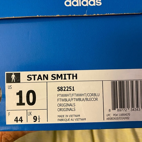 USED MEN’s Adidas STAN SMITH Mesh size 10 - Picture 7 of 16